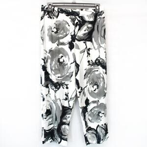 Blanque Lagenlook linen viscose blend cropped Pull on pants XL 1X Made in USA